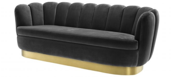 Zitbank Luvv - Zwart  / goud - Quartz 800