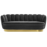 Zitbank Luvv - Zwart  / goud - Quartz 800