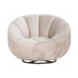 Draaifauteuil Giulia - Taupe - Quartz 903