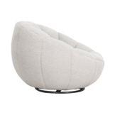 Draaifauteuil Giulia - Bouclé grijs