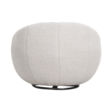 Draaifauteuil Giulia - Bouclé grijs