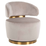 Fauteuil Jaeda - Taupe / Goud - Quartz 903