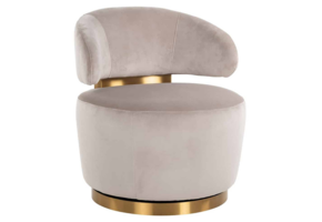 Fauteuil Jaeda - Taupe / Goud
