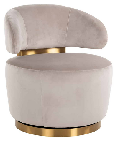 Fauteuil Jaeda - Taupe / Goud - Quartz 903