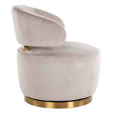 Fauteuil Jaeda - Taupe / Goud - Quartz 903