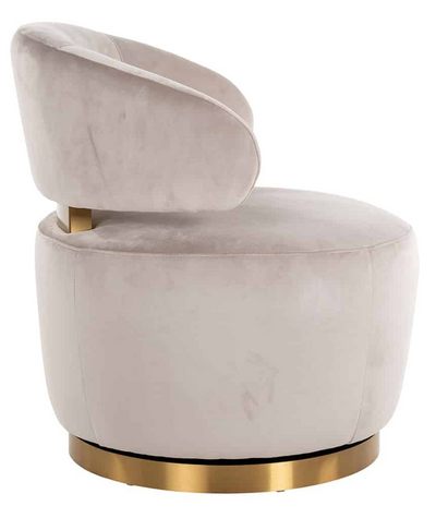 Fauteuil Jaeda - Taupe / Goud - Quartz 903