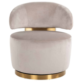 Fauteuil Jaeda - Taupe / Goud - Quartz 903