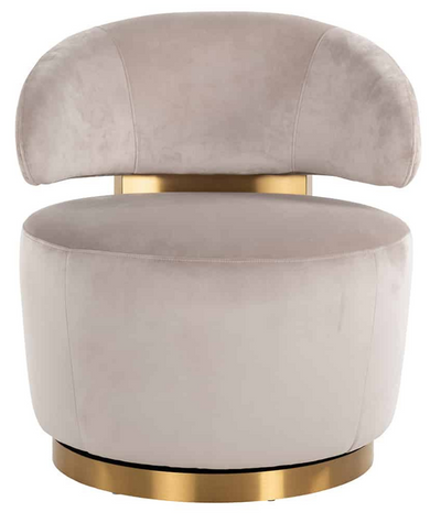 Fauteuil Jaeda - Taupe / Goud - Quartz 903