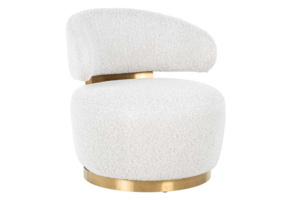 Fauteuil Jaeda - Bouclé Wit