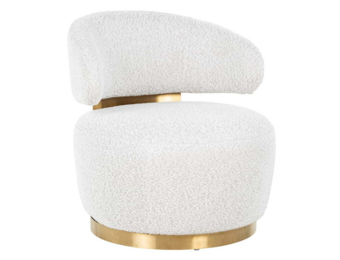 Fauteuil Jaeda - Bouclé Wit