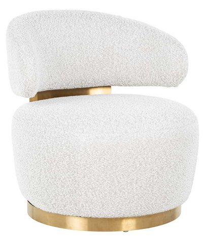 Fauteuil Jaeda - Bouclé Wit - Copenhagen 900