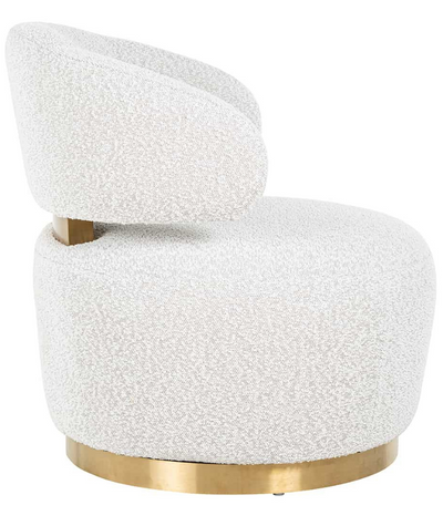 Fauteuil Jaeda - Bouclé Wit - Copenhagen 900