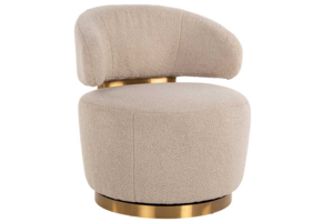 Fauteuil Jaeda - Teddy zandkleur