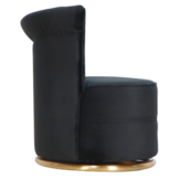 Draaifauteuil Stella - Zwart / Goud - Quartz 800