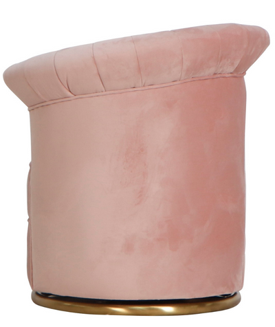 Draaifauteuil Stella - Roze / Goud - Quartz 700