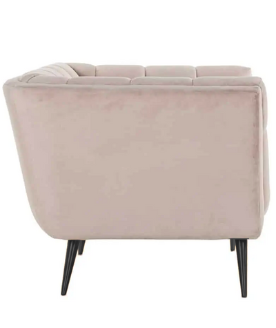 Fauteuil Seattle - Taupe | 1 zits  - Quartz 903 - Zwarte poten