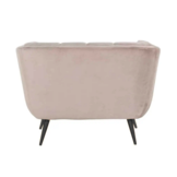 Fauteuil Seattle - Taupe | 1 zits  - Quartz 903 - Zwarte poten