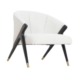 Fauteuil Fiore Wit - Zwart - Design - Copenhagen 900