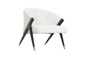 Fauteuil Fiore Wit - Zwart