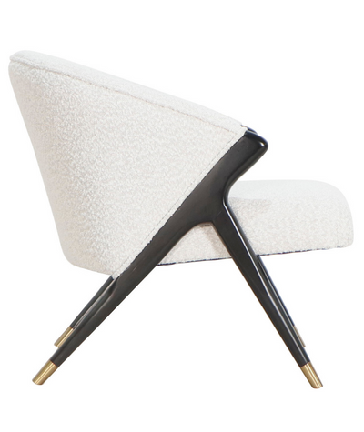 Fauteuil Fiore Wit - Zwart - Design - Copenhagen 900