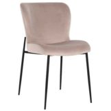 Eetkamerstoel Rosa - taupe/zwart - Quartz 903