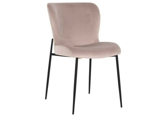 Eetkamerstoel Rosa - taupe/zwart