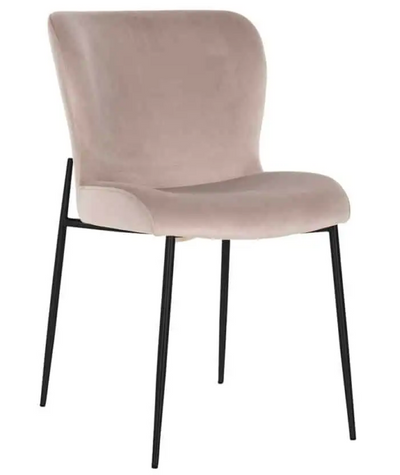 Eetkamerstoel Rosa - taupe/zwart - Quartz 903