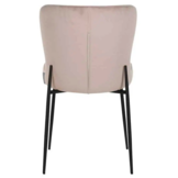 Eetkamerstoel Rosa - taupe/zwart - Quartz 903