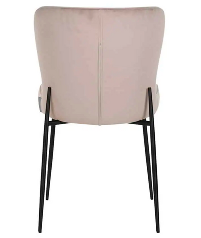 Eetkamerstoel Rosa - taupe/zwart - Quartz 903
