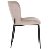 Eetkamerstoel Rosa - taupe/zwart - Quartz 903