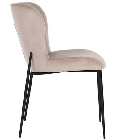 Eetkamerstoel Rosa - taupe/zwart - Quartz 903