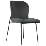 Eetkamerstoel Rosa - zwart/zwart - Quartz 800