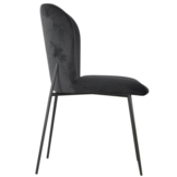 Eetkamerstoel Rosa - zwart/zwart - Quartz 800