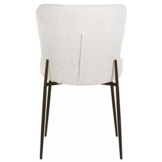 Eetkamerstoel Rosa - Bouclé wit / zwart - Copenhagen 900