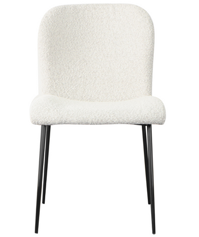 Eetkamerstoel Rosa - Bouclé wit / zwart - Copenhagen 900