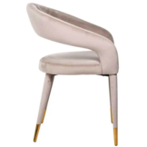 Eetkamerstoel Giulio Taupe Velvet - Quartz 903