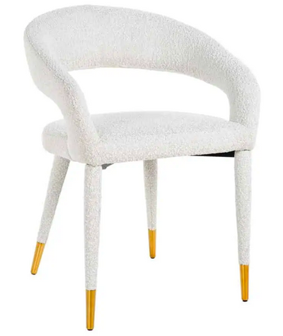 Eetkamerstoel Giulio Bouclé Wit - Copenhagen 900