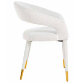 Eetkamerstoel Giulio Bouclé Wit - Copenhagen 900