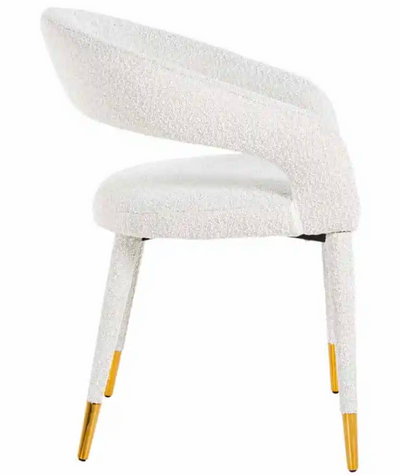 Eetkamerstoel Giulio Bouclé Wit - Copenhagen 900