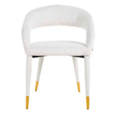 Eetkamerstoel Giulio Bouclé Wit - Copenhagen 900