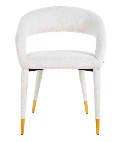 Eetkamerstoel Giulio Bouclé Wit - Copenhagen 900