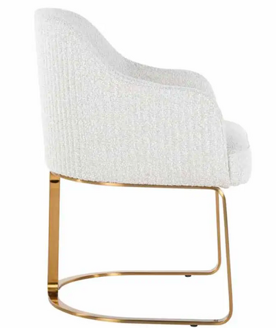 Eetkamerstoel Lorèn Bouclé Wit - Copenhagen 900