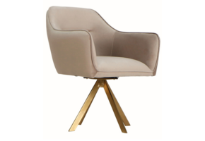 Draaistoel Celia Taupe Velvet