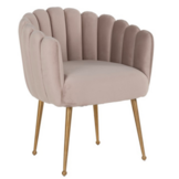 Eetkamerstoel Sorrento Velvet Taupe / Goud