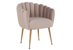 Eetkamerstoel Sorrento Velvet Taupe / Goud