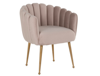 Eetkamerstoel Sorrento Velvet Taupe / Goud