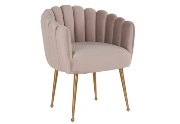 Eetkamerstoel Sorrento Velvet Taupe / Goud