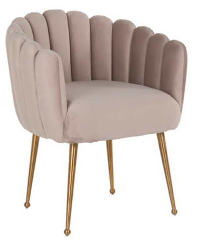 Eetkamerstoel Sorrento Velvet Taupe / Goud