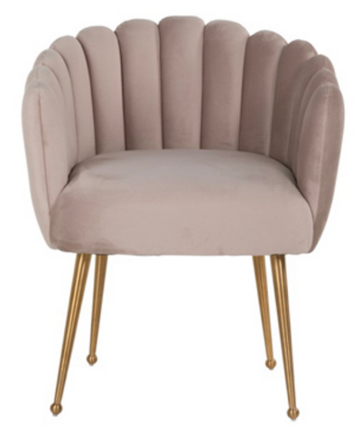 Eetkamerstoel Sorrento Velvet Taupe / Goud