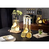 Kookgerei 7-delig - zwart/goud